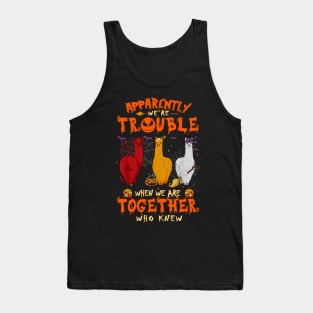 Apparently We're Trouble When We Are Together tshirt  Llama Halloween T-Shirt Tank Top